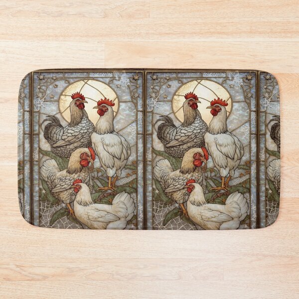 Item preview,  Chickens Under Magical Stained Glass Moon designed and sold by BriSher.