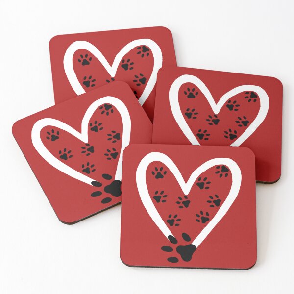 Item preview, Cute Paw Print Heart – Dog Lover Pet Love Design designed and sold by Humanity brush .