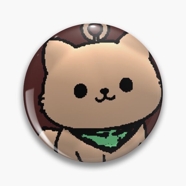 Item preview, Kawaii 3D Beige Cat Green Bandana Keychain Aesthetic designed and sold by AstronautMerch.
