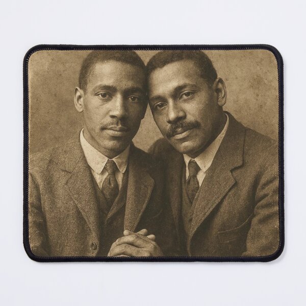 Item preview, 1900s Vintage Gay Black Pride Photo.Timeless Love. Gay Pride Graphic Design designed and sold by ItsAKinkThing.