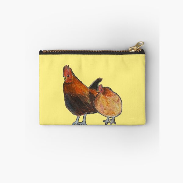 Item preview, Chickens - simple yellow background designed and sold by woodland-towers.