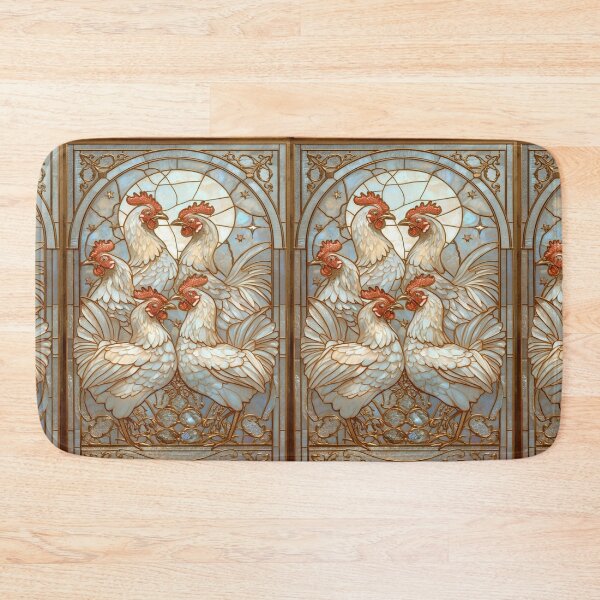 Item preview,  Chickens Under Magical Stained Glass Moon designed and sold by BriSher.