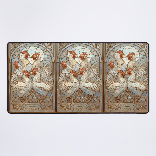 Item preview,  Chickens Under Magical Stained Glass Moon designed and sold by BriSher.