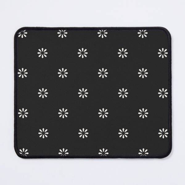 Item preview, Charcoal and Ivory Pixel Flower Seamless Pattern designed and sold by ccitypictures.