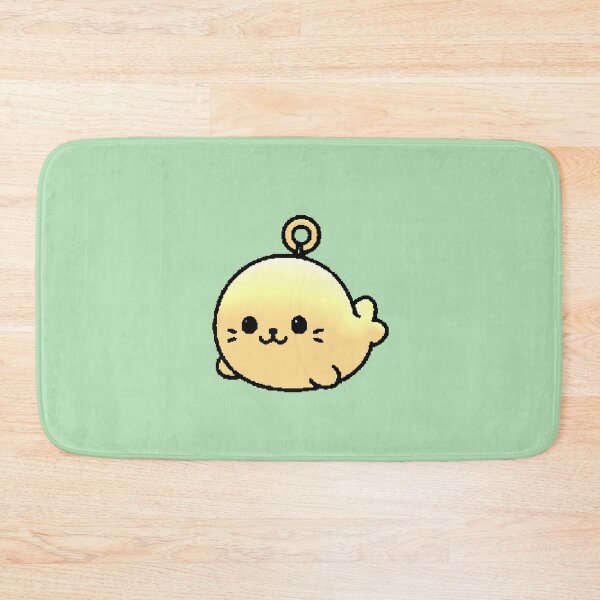 Item preview, Foca Kawaii Amarilla Chubby Pixel Llavero Ocean Aesthetic designed and sold by AstronautMerch.