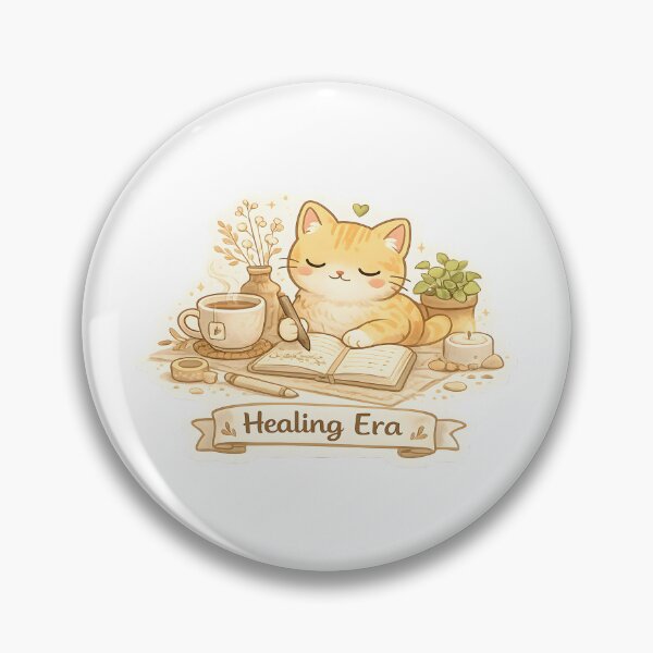 Item preview, Healing Era Cat Sticker Wellness Art designed and sold by veralchhaya.