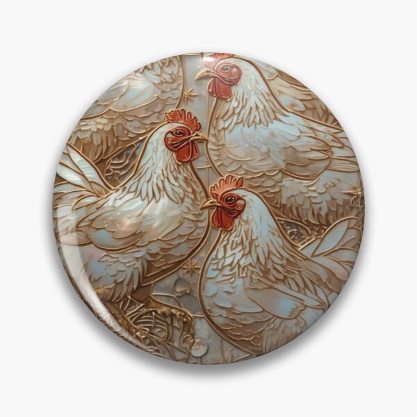 Item preview, Chickens Under Magical Stained Glass Moon designed and sold by BriSher.