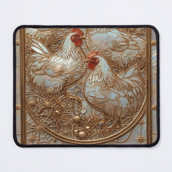 Item preview, Chickens Under Magical Stained Glass Moon designed and sold by BriSher.