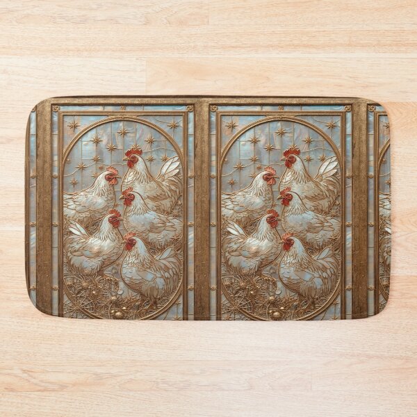 Item preview, Chickens Under Magical Stained Glass Moon designed and sold by BriSher.