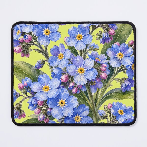 Item preview, Forget-Me-Not Bouquet Watercolor – Vintage Blue Wildflower Botanical Art designed and sold by Soul Garden Studio.
