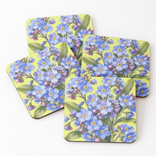 Item preview, Forget-Me-Not Bouquet Watercolor – Vintage Blue Wildflower Botanical Art designed and sold by Soul Garden Studio.