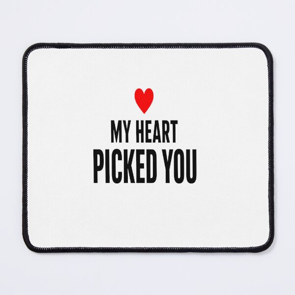 Item preview, My Heart Picked You Minimalist Romantic Couple Design designed and sold by Lovestickerco.