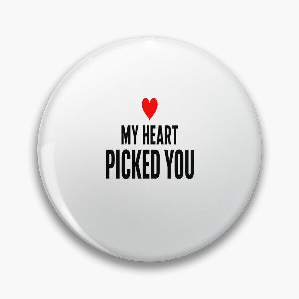 Item preview, My Heart Picked You Minimalist Romantic Couple Design designed and sold by Lovestickerco.