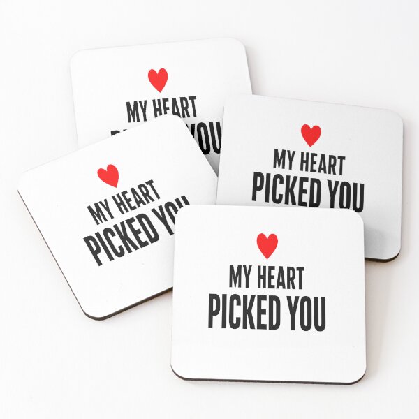 Item preview, My Heart Picked You Minimalist Romantic Couple Design designed and sold by Lovestickerco.