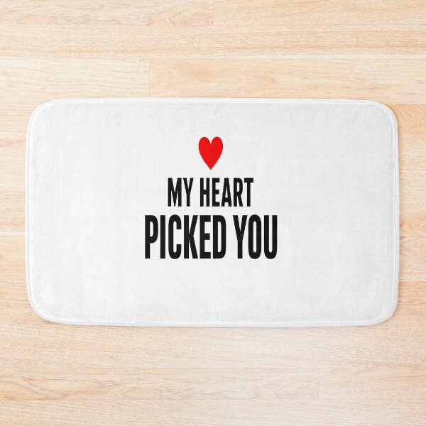 Item preview, My Heart Picked You Minimalist Romantic Couple Design designed and sold by Lovestickerco.