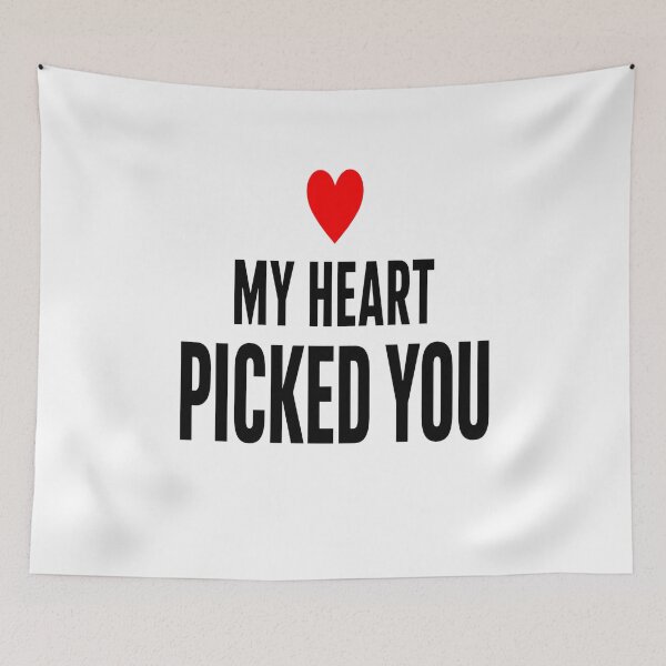 Item preview, My Heart Picked You Minimalist Romantic Couple Design designed and sold by Lovestickerco.