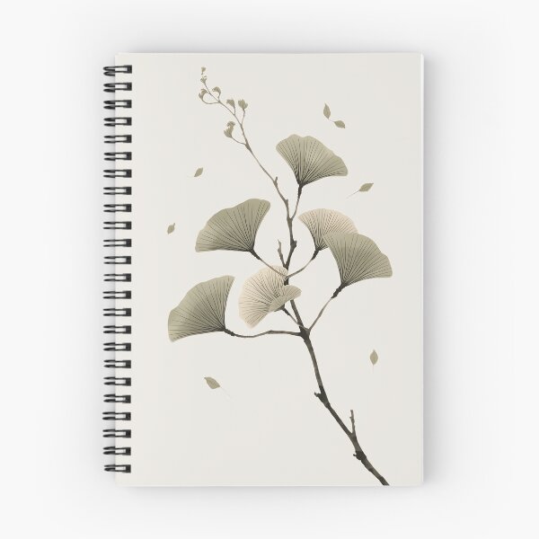 Item preview, Serene Neo-Japandi Minimalist Ginkgo Leaf Botanical Wall Art designed and sold by KooksStudio.