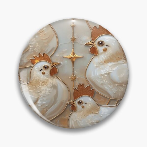Item preview, Chickens Under Magical Stained Glass Moon designed and sold by BriSher.