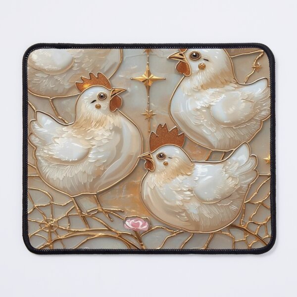 Item preview, Chickens Under Magical Stained Glass Moon designed and sold by BriSher.