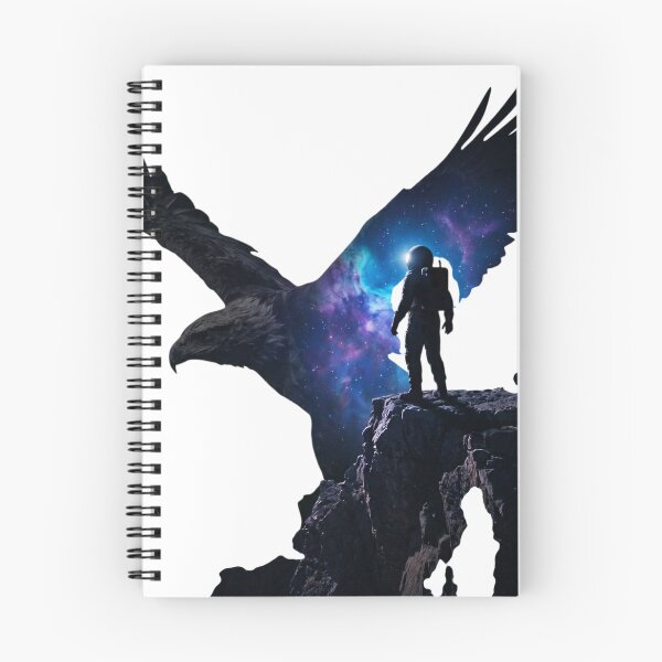 Item preview, Space Eagle Astronaut Cosmic Silhouette Art designed and sold by Common-Standard.