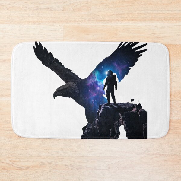 Item preview, Space Eagle Astronaut Cosmic Silhouette Art designed and sold by Common-Standard.