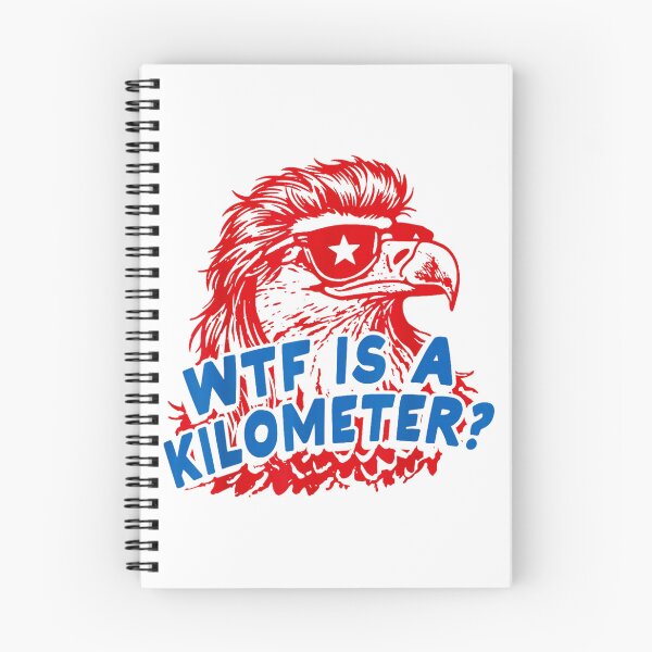 Item preview, WTF is A Kilometer Patriotic Eagle Humor designed and sold by AnitaBice.