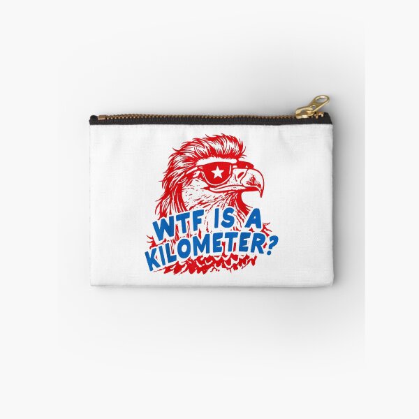Item preview, WTF is A Kilometer Patriotic Eagle Humor designed and sold by AnitaBice.
