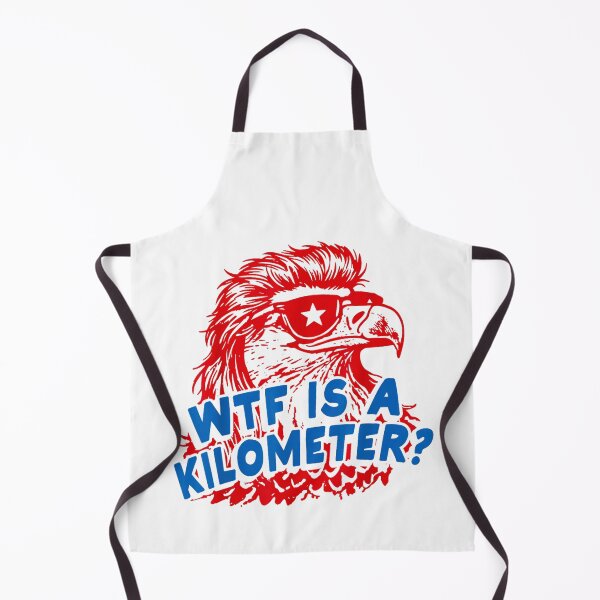 Item preview, WTF is A Kilometer Patriotic Eagle Humor designed and sold by AnitaBice.