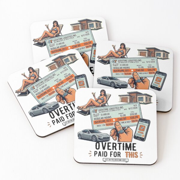 Item preview, Overtime Paid For This Retro Paycheck designed and sold by VintryOff.