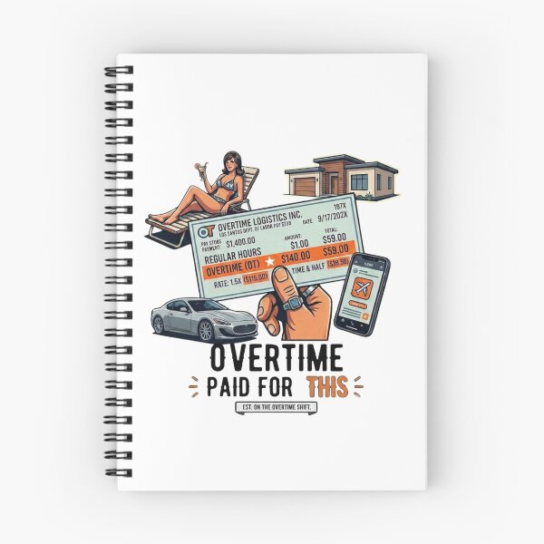 Item preview, Overtime Paid For This Retro Paycheck designed and sold by VintryOff.