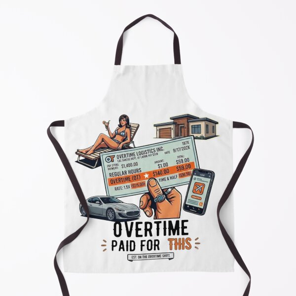 Item preview, Overtime Paid For This Retro Paycheck designed and sold by VintryOff.