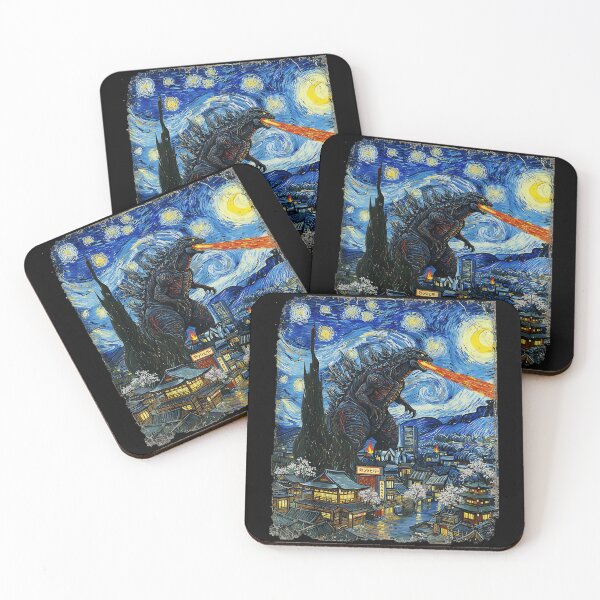 Item preview,  Kaiju Japanese City Night Sky designed and sold by SeraXYZ.