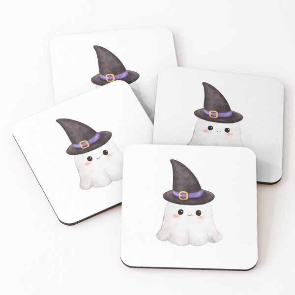 Item preview, Cute Witch Ghost Halloween Sticker designed and sold by Little Bloom Studio.