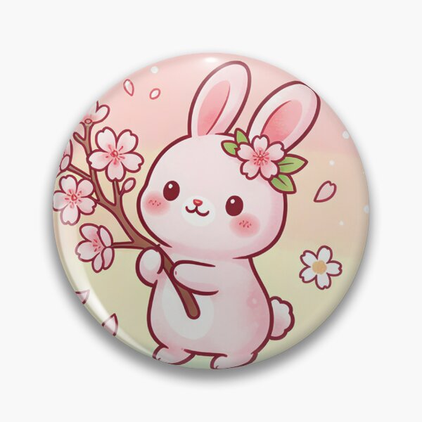 Item preview, Super Cute Sakura Bunnies designed and sold by FunFitsFactory.