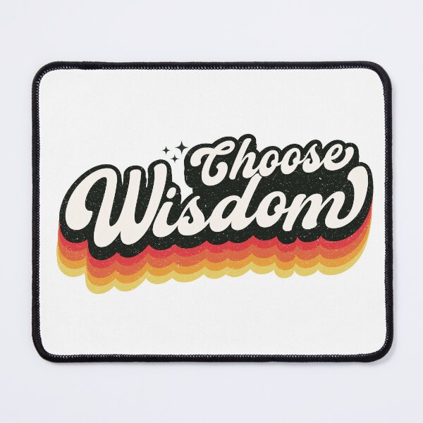 Item preview, Choose Wisdom – Christian Quote Retro designed and sold by Verse & Vibes.