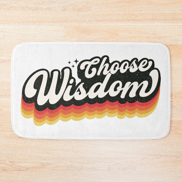 Item preview, Choose Wisdom – Christian Quote Retro designed and sold by Verse & Vibes.