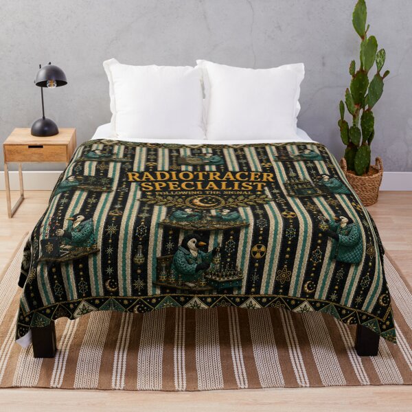 Item preview, Copy4 of Cool Celestial Atomic Nuclear Medicine Quilt Blanket – Luxury Heritage Patchwork Medical Imaging Tech Gift for Nuclear Medicine Professionals, Radiology Week Appreciation Decor designed and sold by ClinicalHubs.