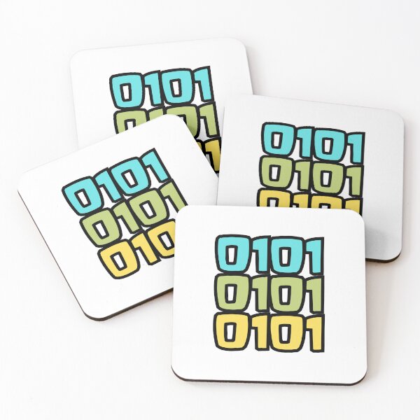 Item preview, 0101 Binary Code Typography Design designed and sold by variant designer.