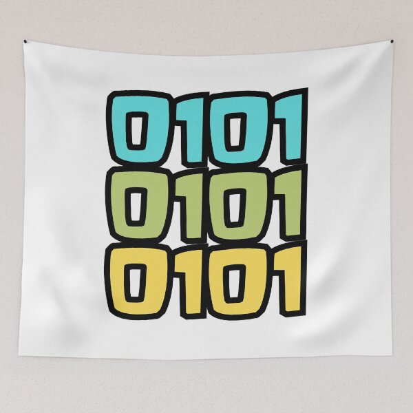 Item preview, 0101 Binary Code Typography Design designed and sold by variant designer.