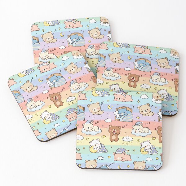 Item preview, Super Cute Kawaii Sleepy Bears designed and sold by FunFitsFactory.