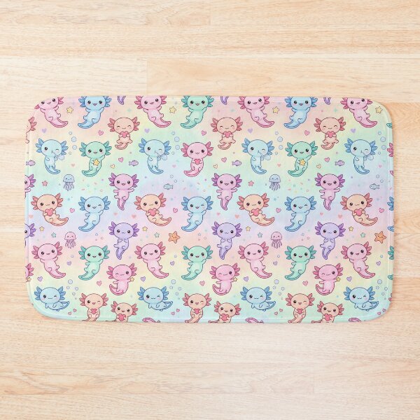 Item preview, Super Cute Kawaii Axolotls designed and sold by FunFitsFactory.