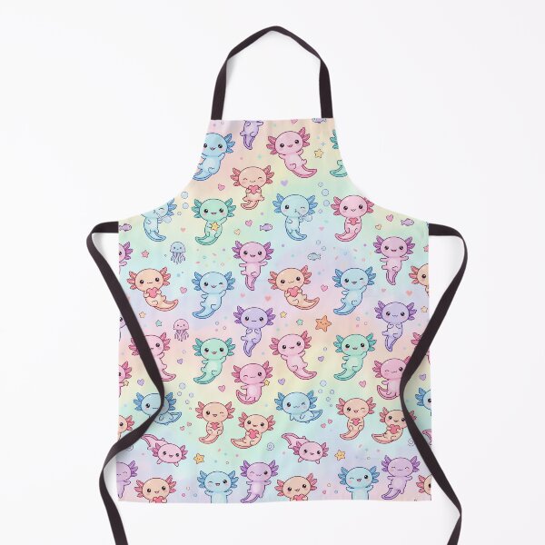 Item preview, Super Cute Kawaii Axolotls designed and sold by FunFitsFactory.