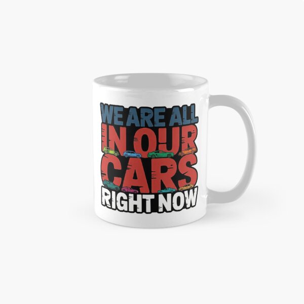 Item preview, We Are All In Our Cars Right Now Colorful Car Graphic designed and sold by MerchlyMike.