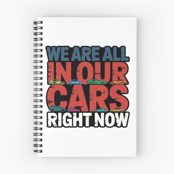 Item preview, We Are All In Our Cars Right Now Colorful Car Graphic designed and sold by MerchlyMike.