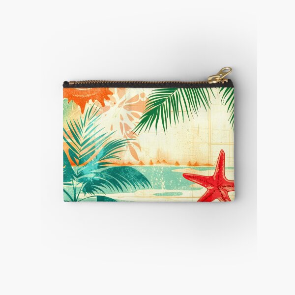 Item preview, Vintage Summer Palm Leaves and Seashells Nostalgic Art  designed and sold by DEC02.