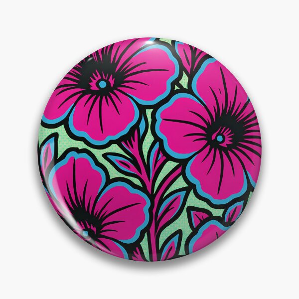Item preview, Retro Pop Art Poster Illustration of Petunia Flowers | Bold Botanical Floral Print with Vibrant Cascading Blooms & Summer Garden Window Box Aesthetic | Vintage Nature Wall Art Decor designed and sold by PaintedPixels01.