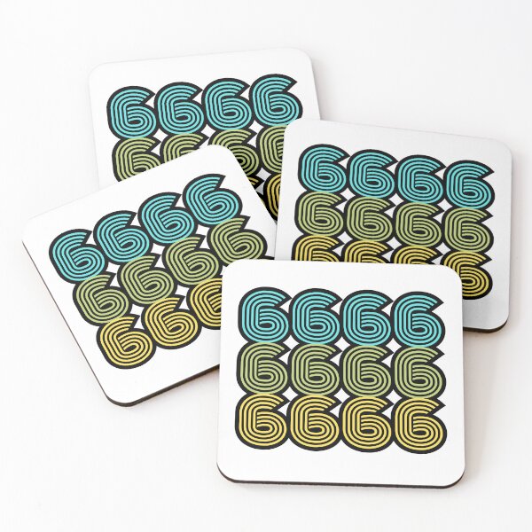 Item preview, 6666 Bold Numeric Typography Design designed and sold by variant designer.