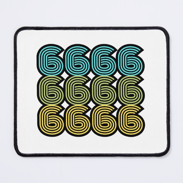 Item preview, 6666 Bold Numeric Typography Design designed and sold by variant designer.