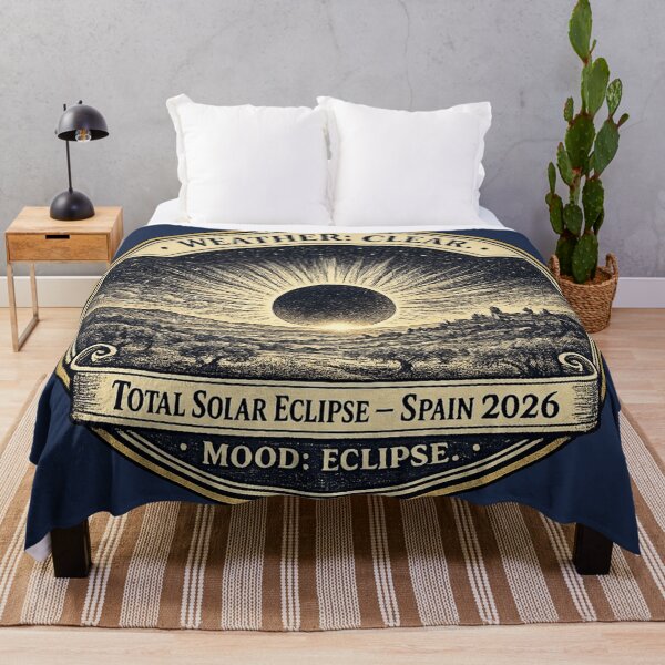 Item preview, Weather Clear Mood Eclipse Total Solar Eclipse Spain 2026 designed and sold by CalmCapy Co.