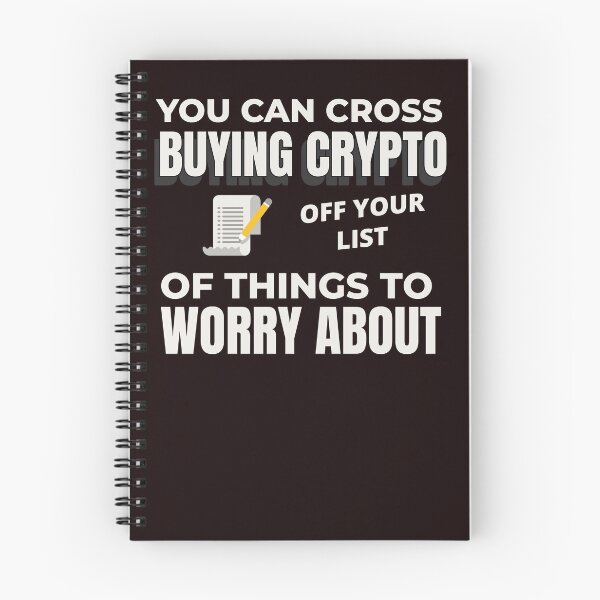 Item preview, YOU CAN CROSS BUYING CRYPTO OFF YOUR WORRY LIST | EVERYDAY SARCASM SERIES — MONEY CHANGERS EDITION designed and sold by WitLounge.